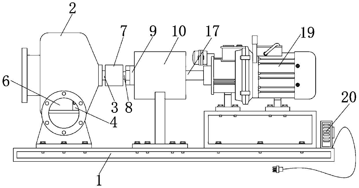 Mixed-flow pump with clutch protection structure