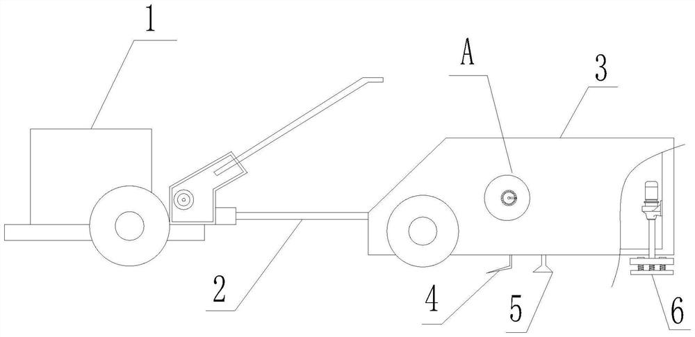 A straw returning device