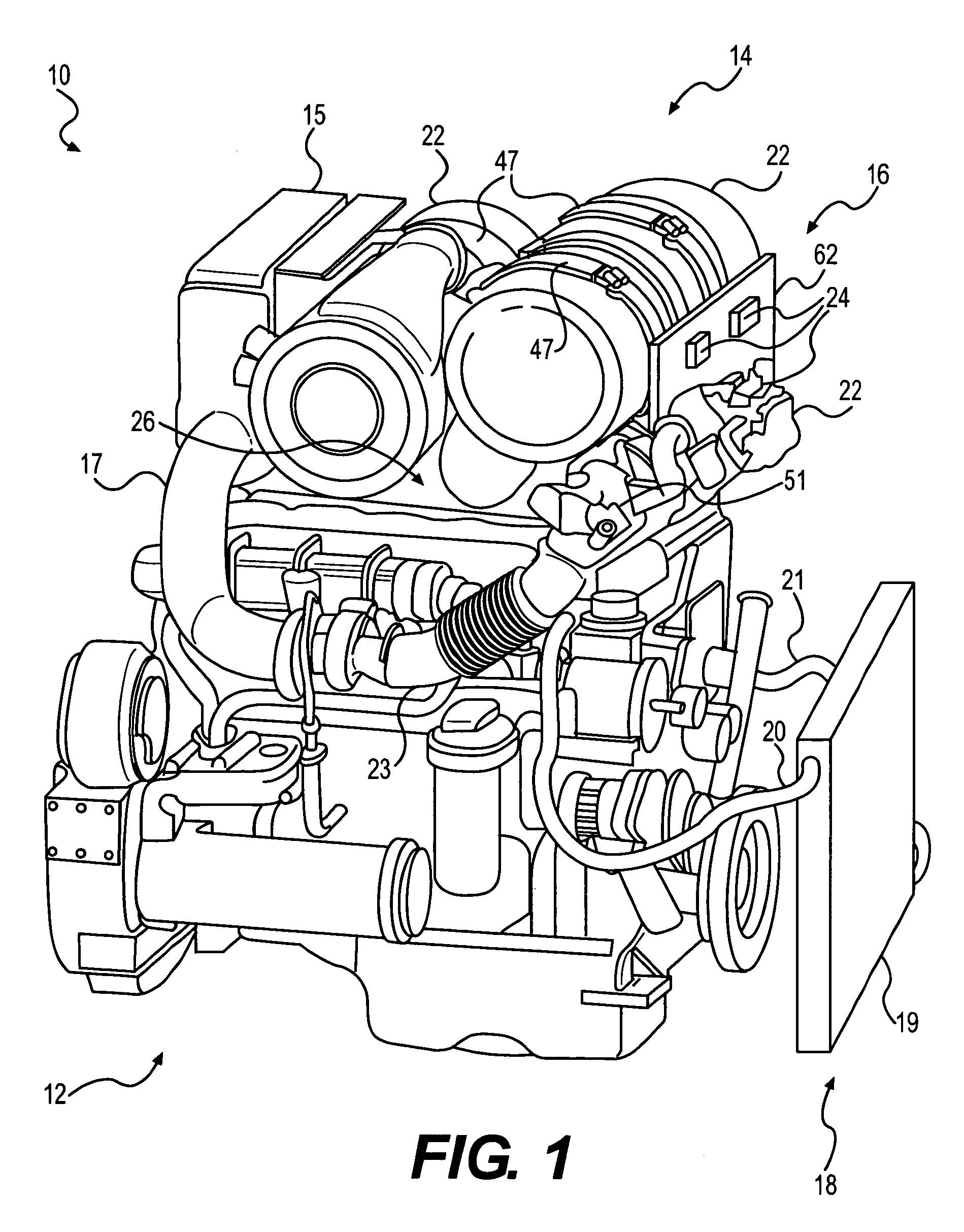 Mounting and cooling device for emissions system electronics
