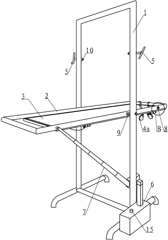 Handstand lumbar vertebra traction bed