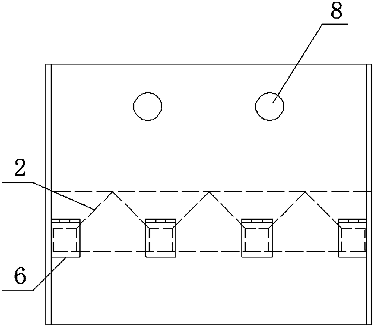 Dust-removing board room for outdoor material operation site