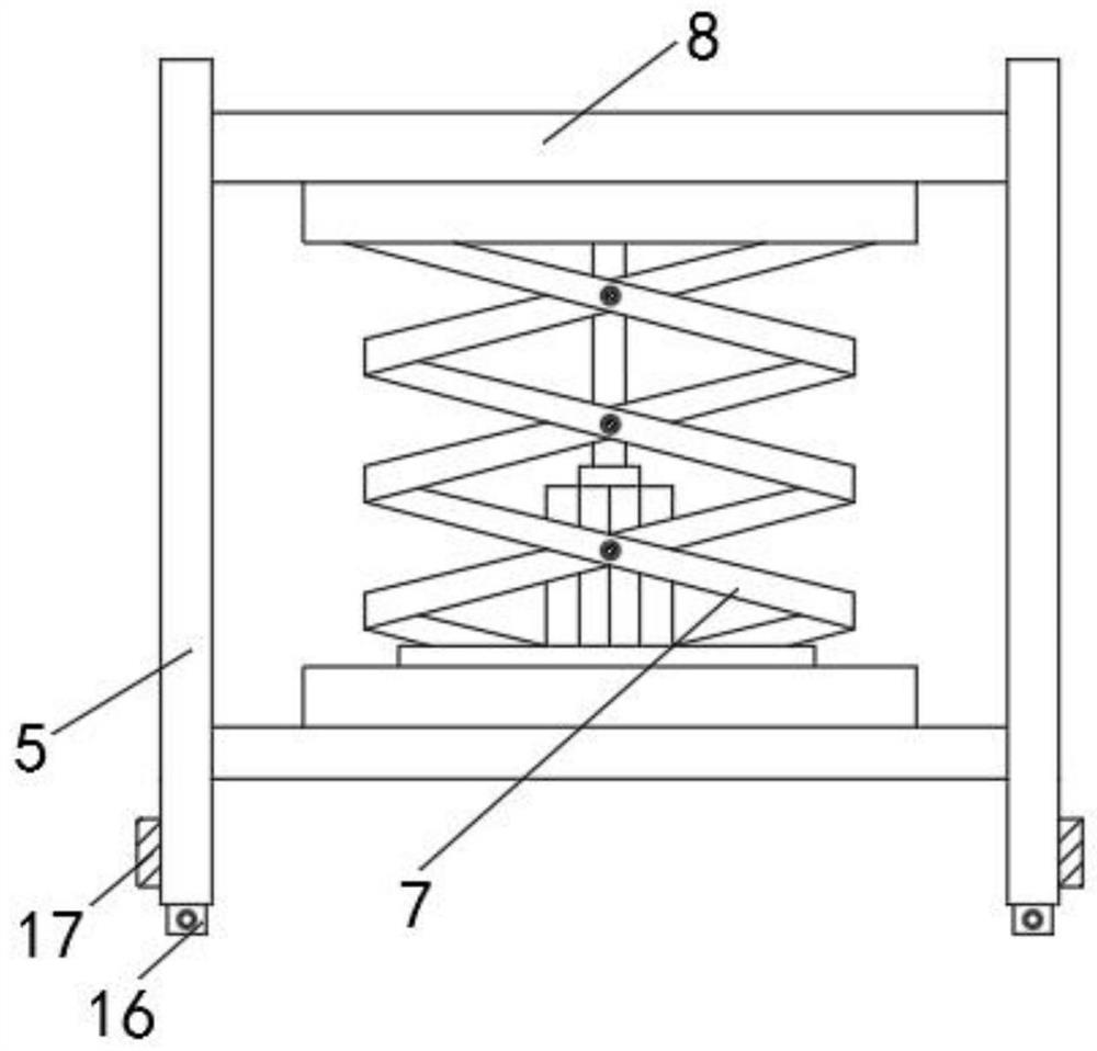A mobile construction support for assembled house construction and its assembly method