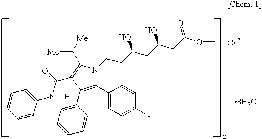 Granular pharmaceutical composition of atorvastatin for oral administration