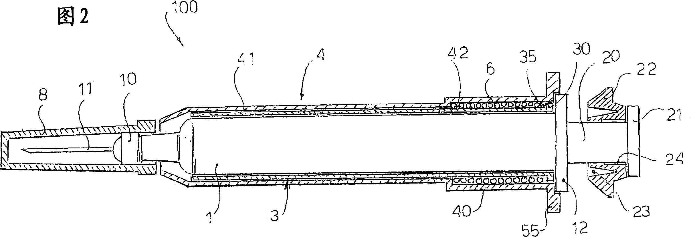 Glass safety syringe and relative safety kit for glass syringe