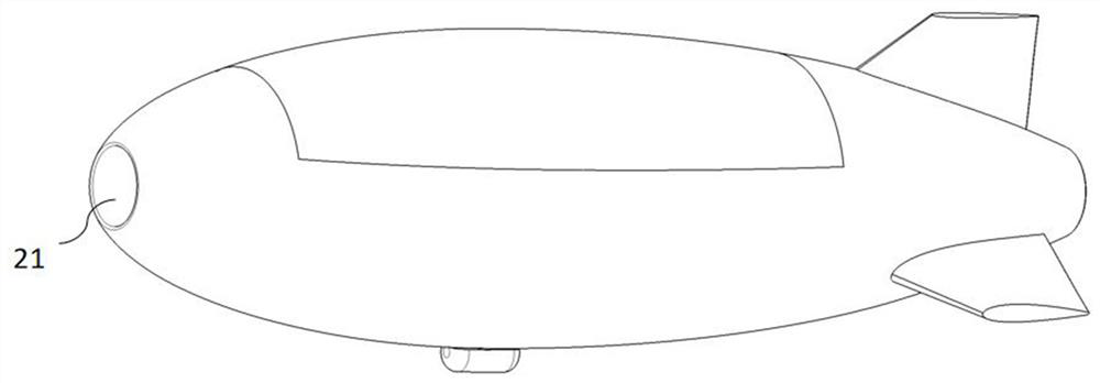 A central axis ventilation concentrating airship