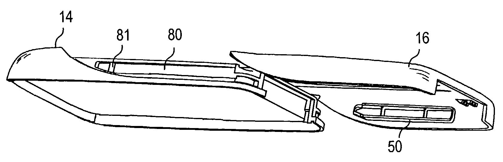 Locking arrangement for a cover part of a subscriber terminal device