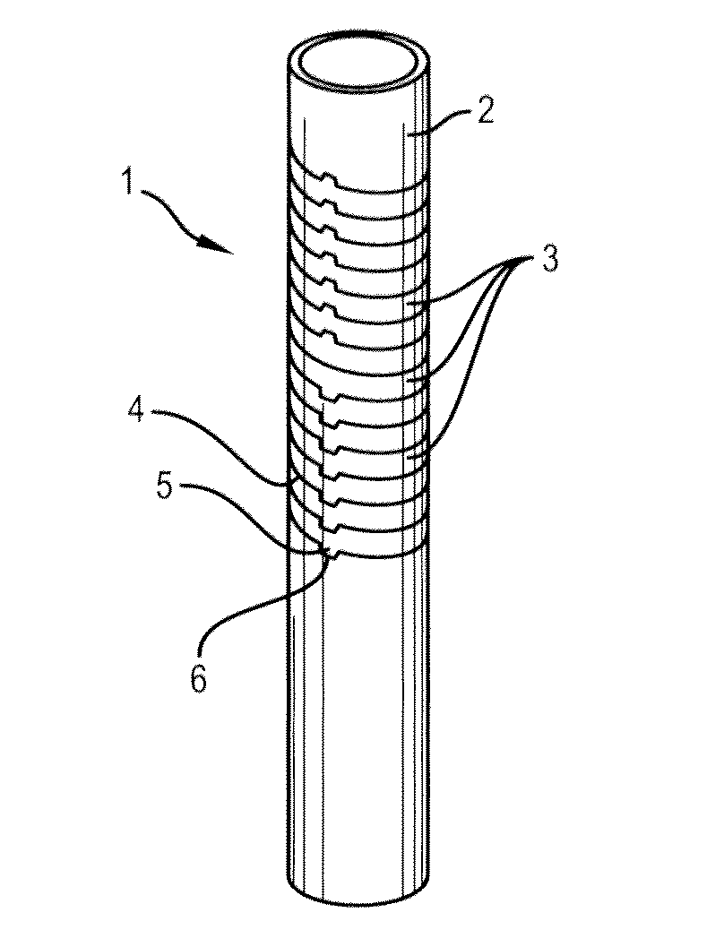 Coil capable of generating a magnetic field and method of manufacturing said coil