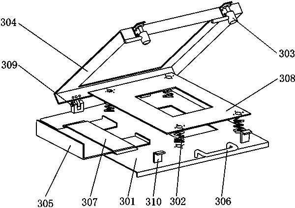 Cantilever-type ink-jet printer and book placing device thereof