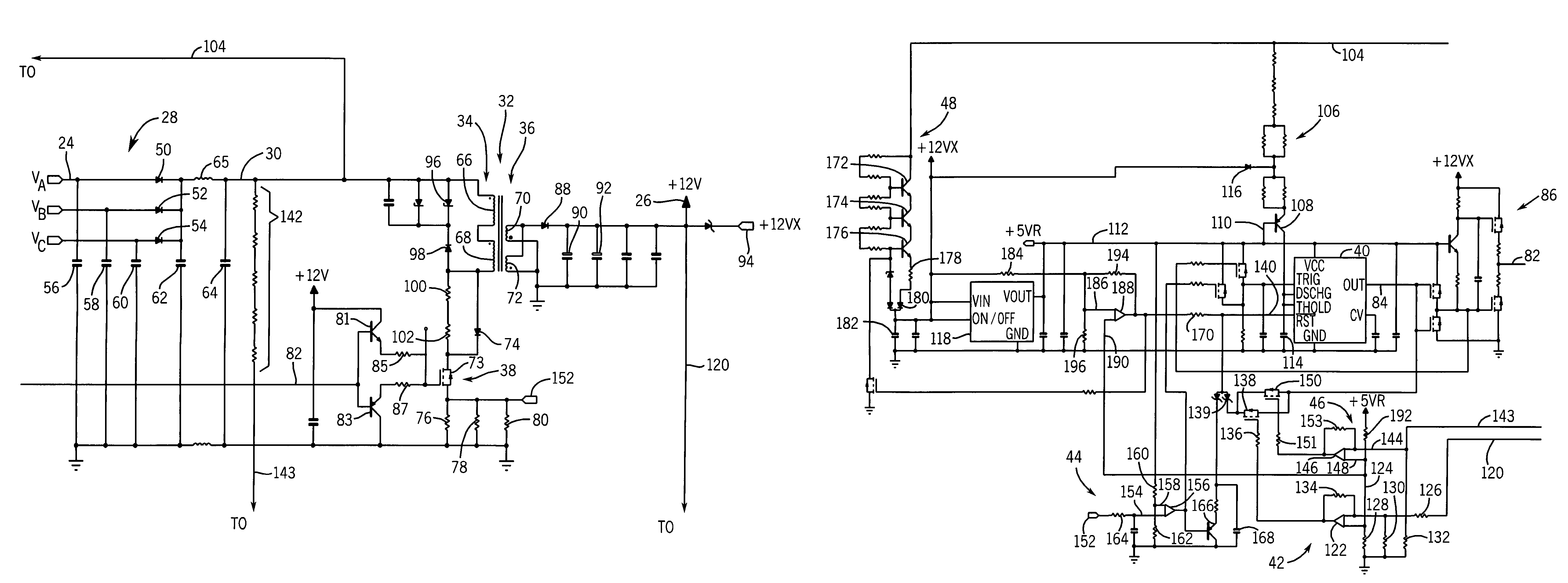 Power supply for use in an electronic energy meter