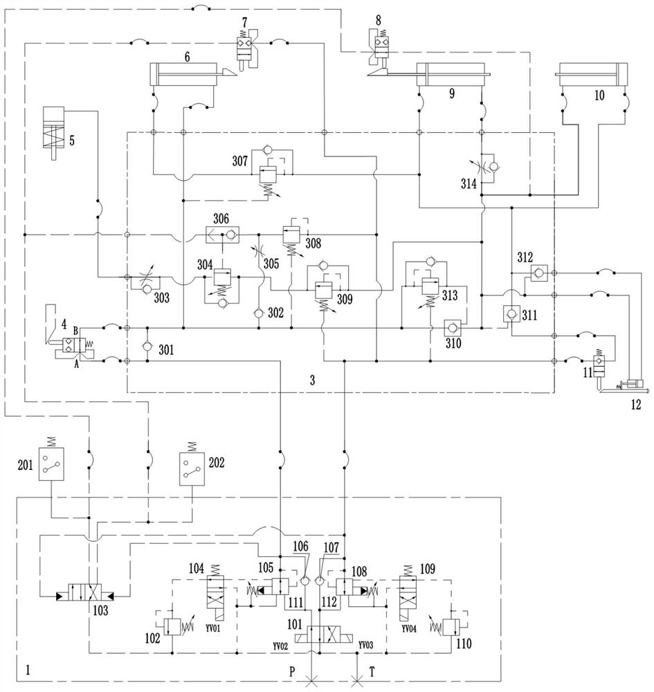 Hydraulic elevator control system and control method