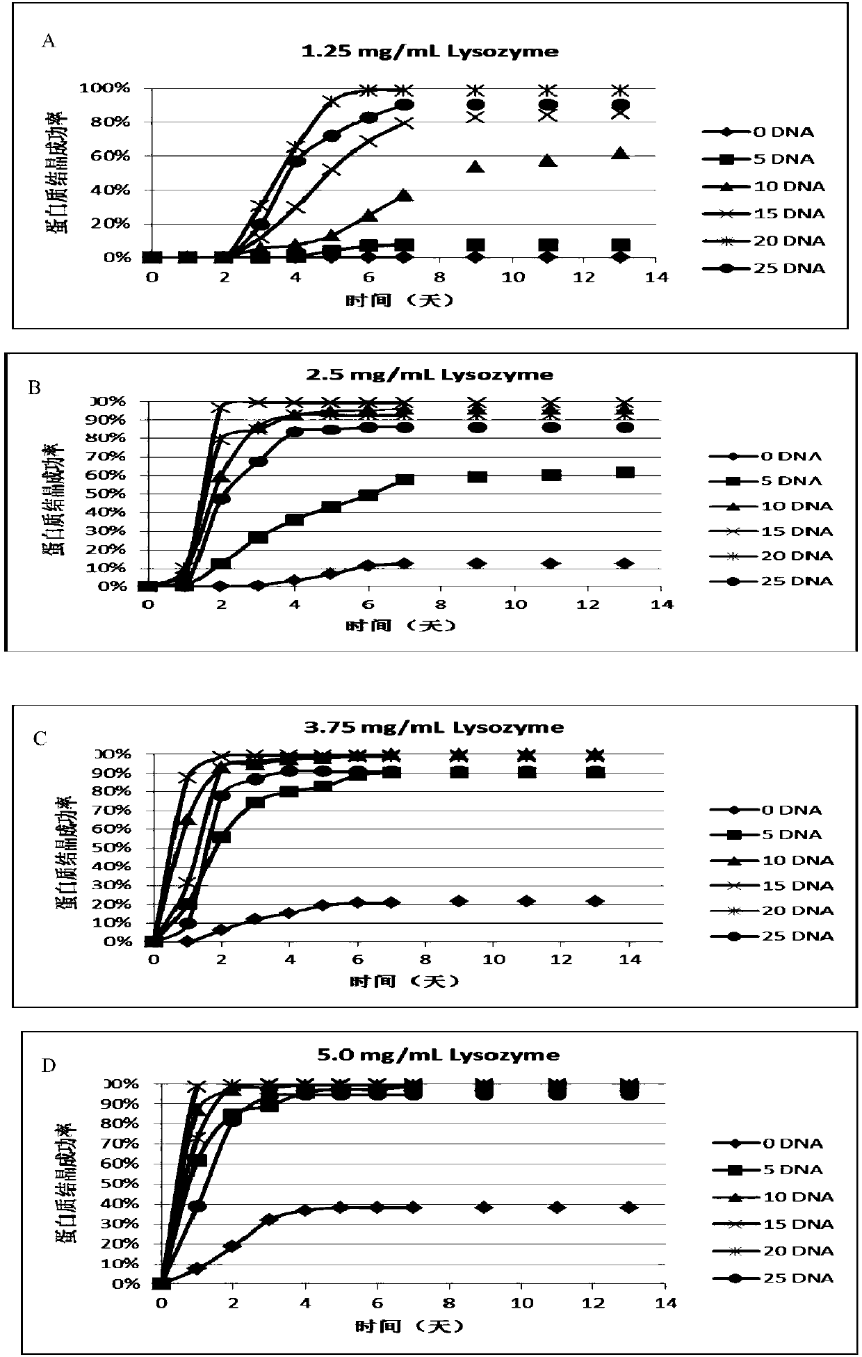 Use of deoxyribonucleic acid in promotion of protein crystallization and method for promoting protein crystallization