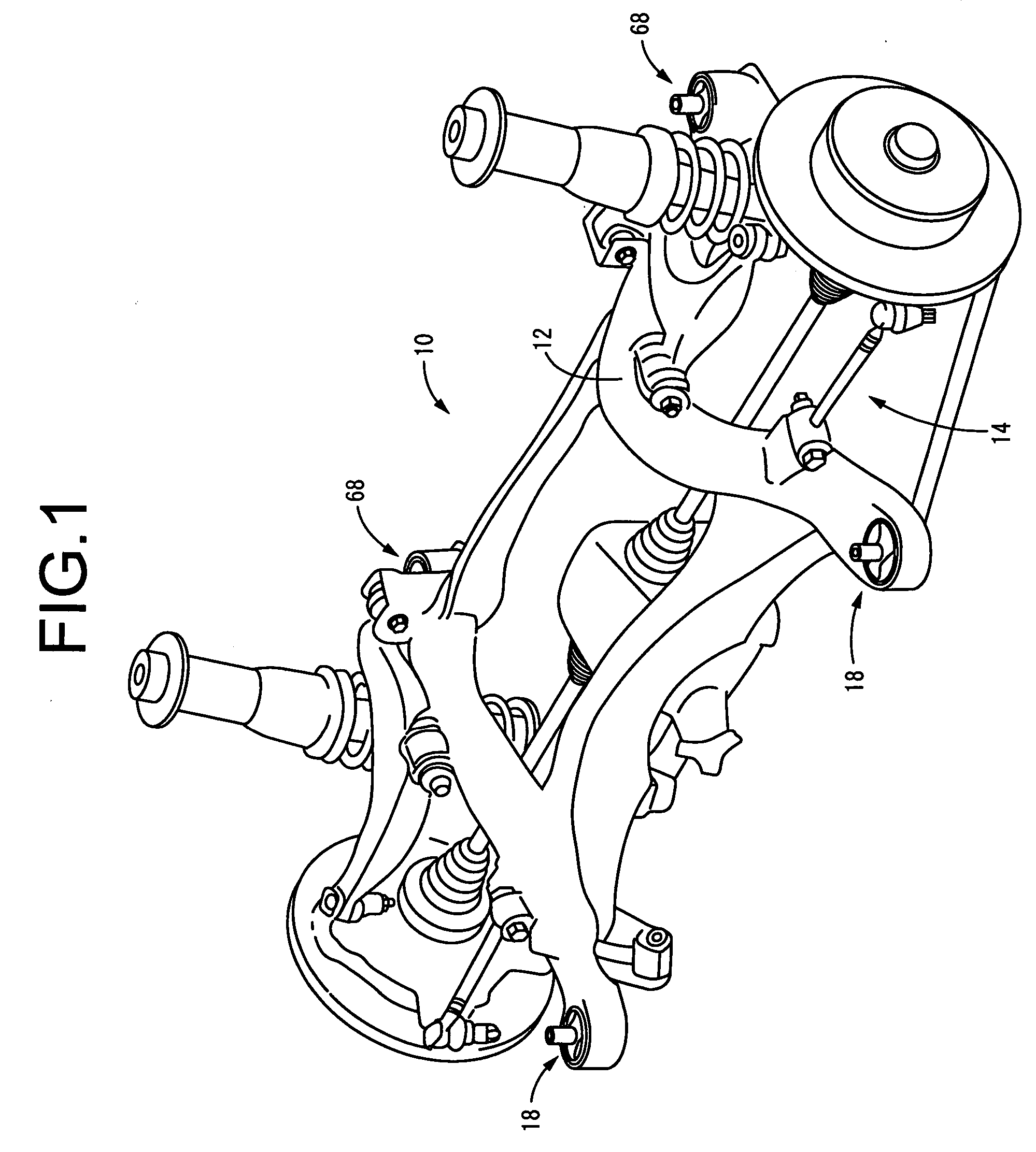 Subframe structure and vibration damper for the same