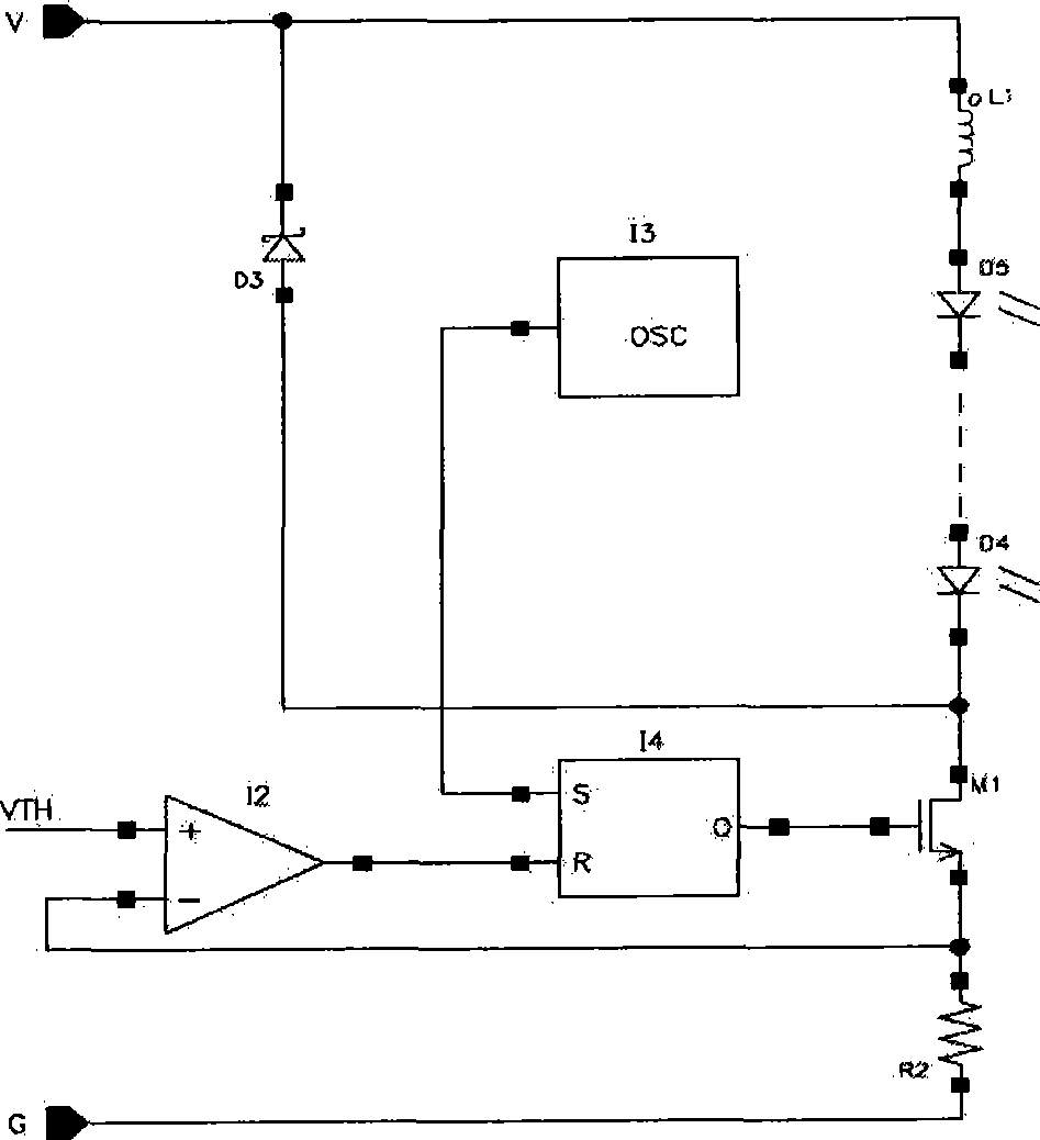 Control technique for switch power supply, inductance and current