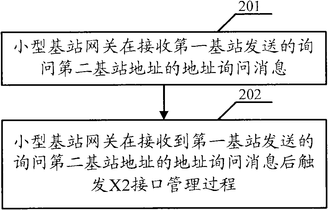 X2 interface building method, management method and management device