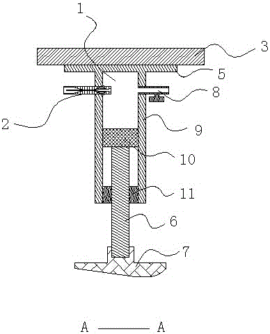 A built-in tire burst emergency device with multiple oil cylinders