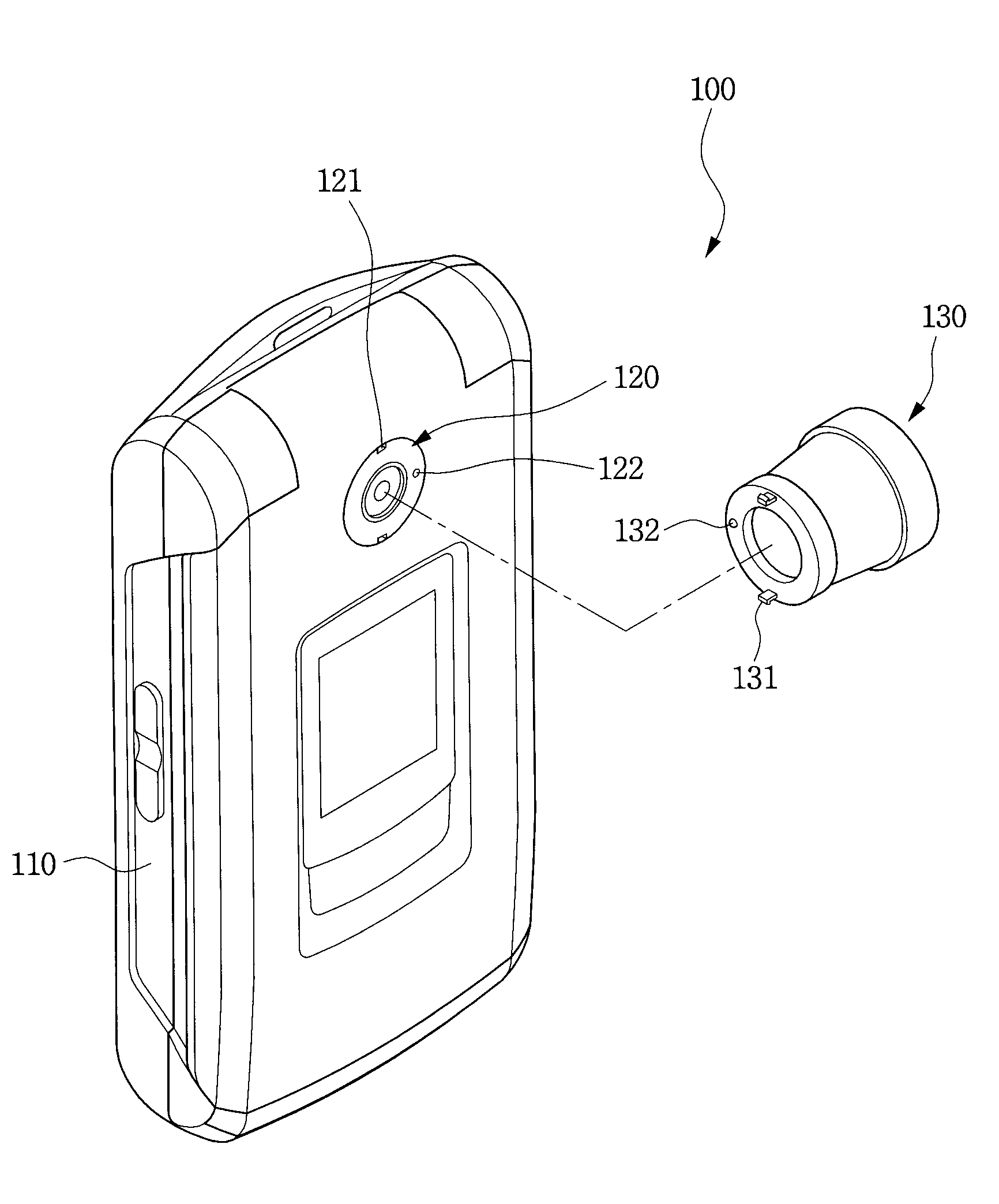 Mobile communication terminal having conversion lens and photography method using the same