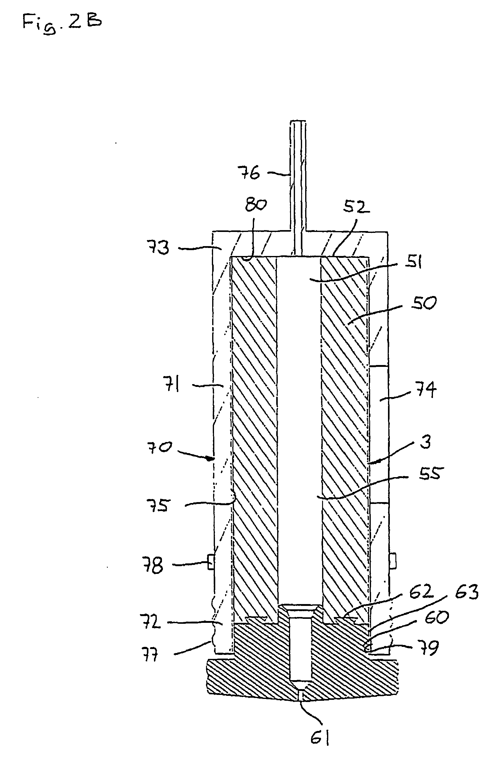 Impulse chamber for jet delivery device
