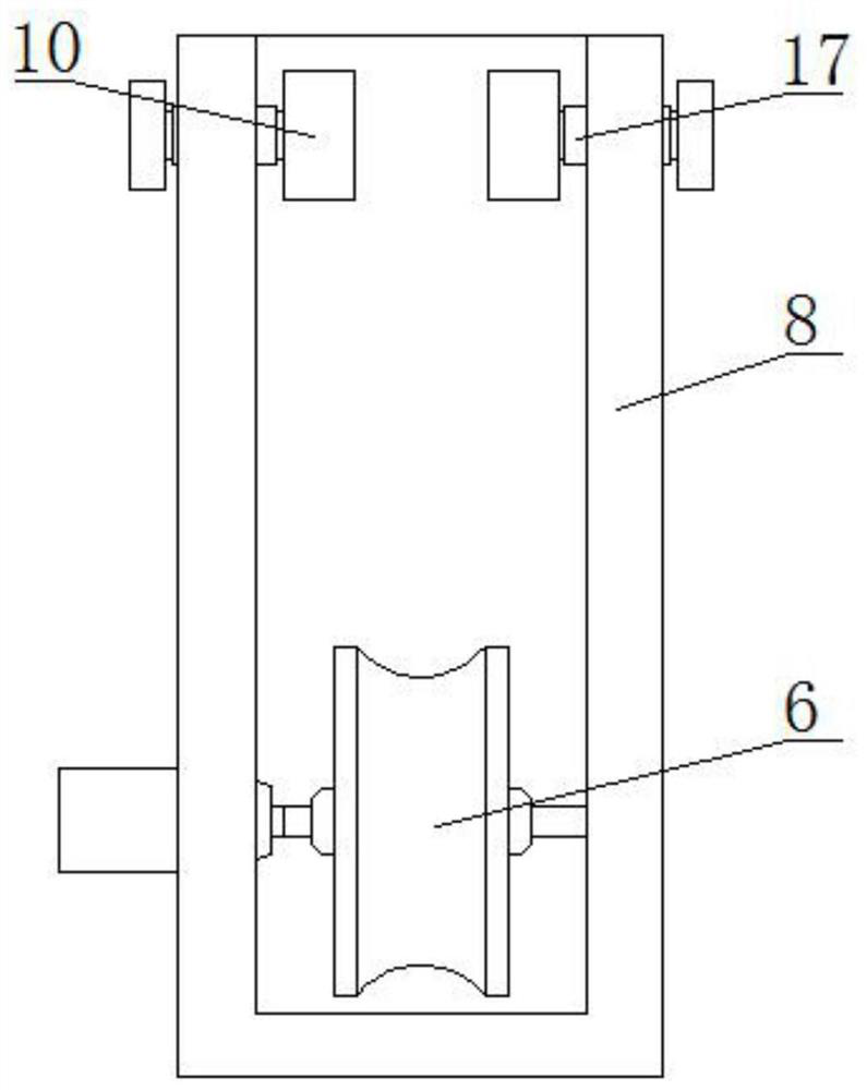 A support structure of a sealing ring grinding device