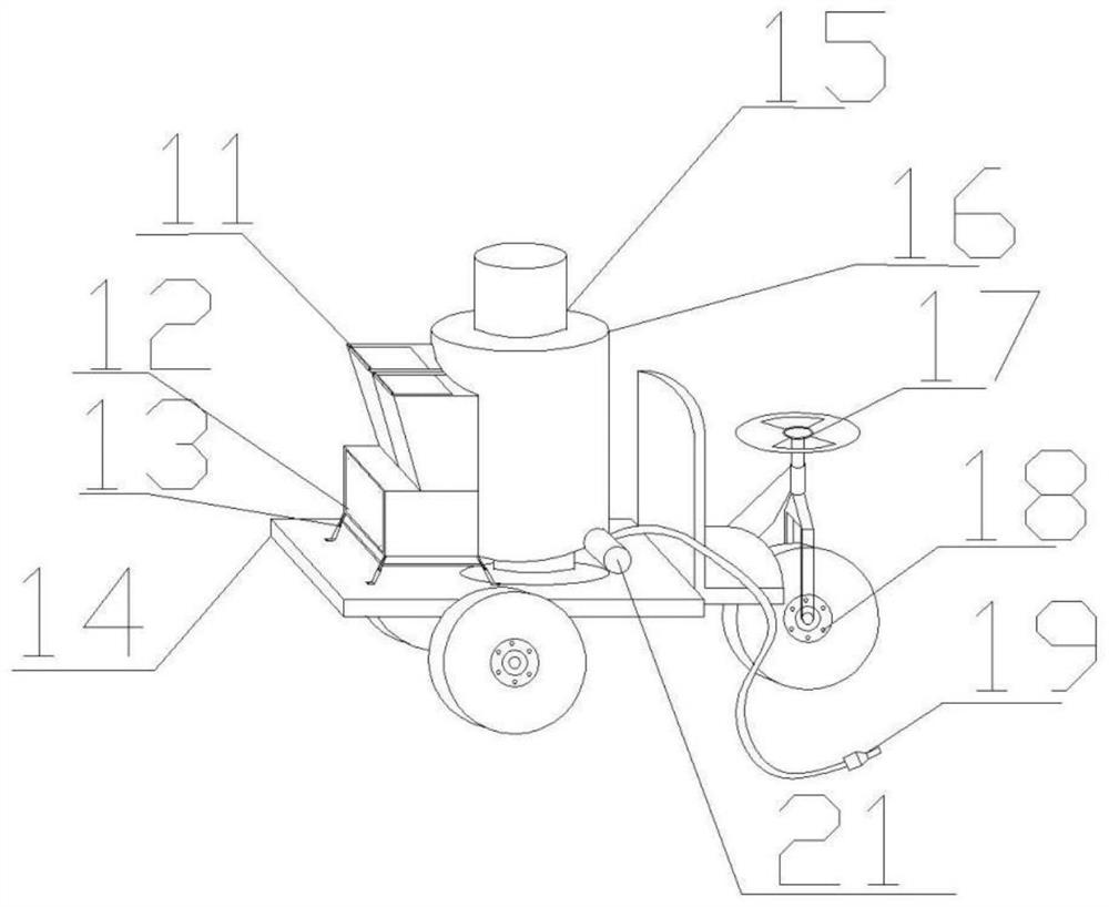 Economical and environment-friendly goaf filling method and device