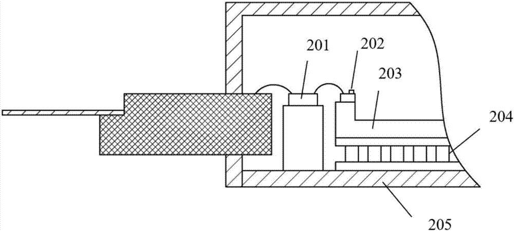 DML device capable of completing linear modulation mode