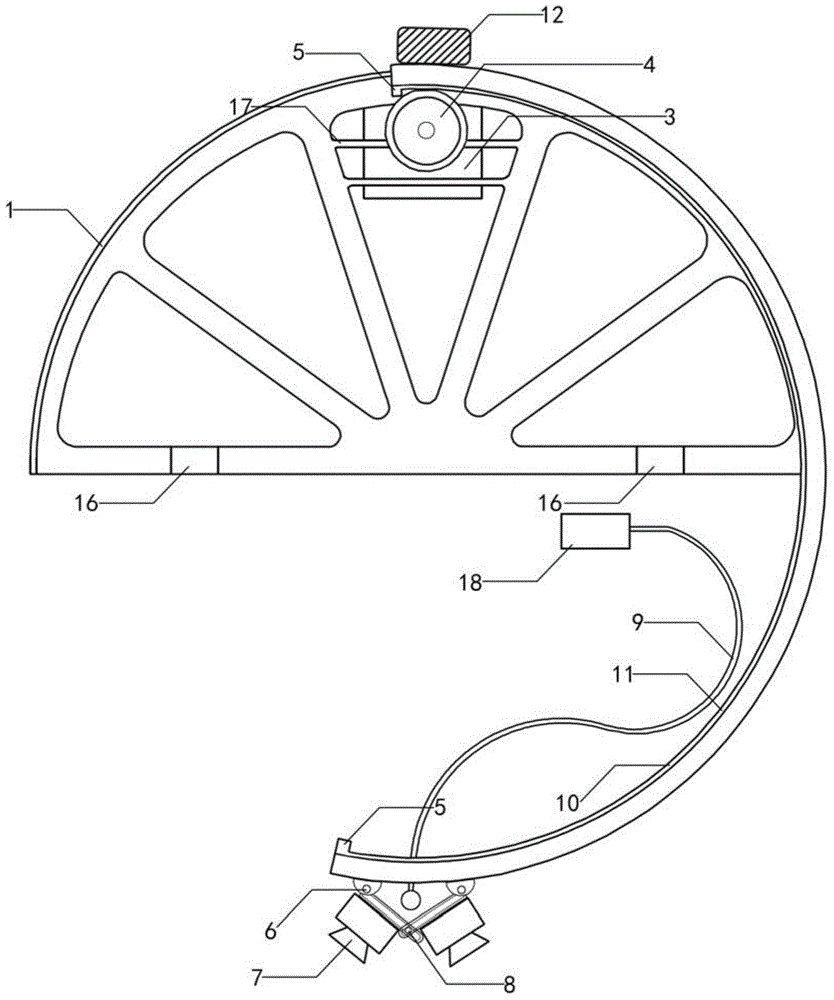 Unmanned plane panorama shot holder in limit space