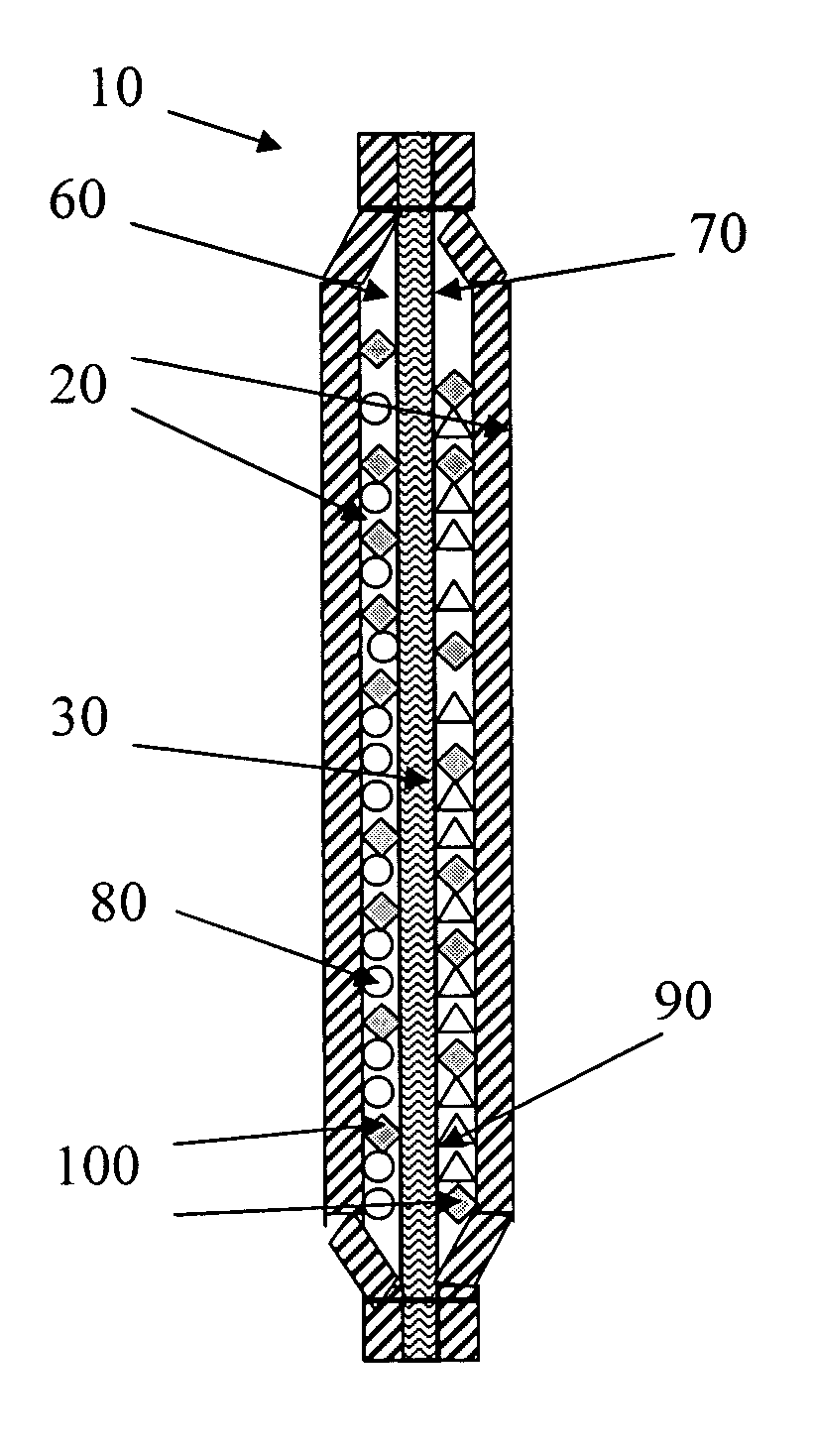 Device and methods for the production of chlorine dioxide vapor