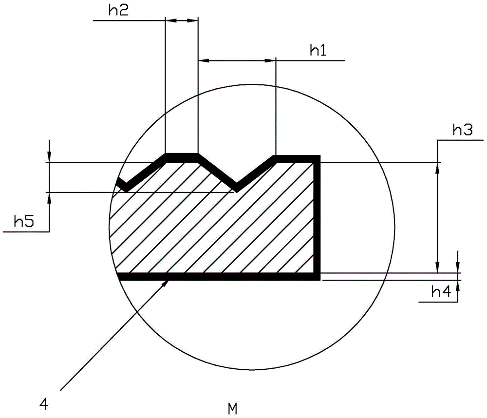 Embossed photovoltaic welding band and processing method thereof