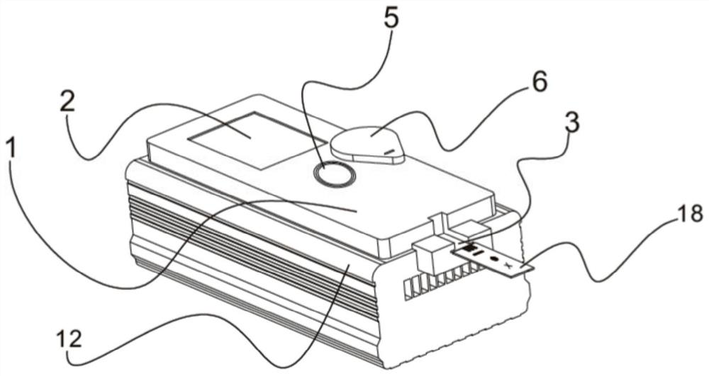 A portable microelectrode method blood detector and its detection method