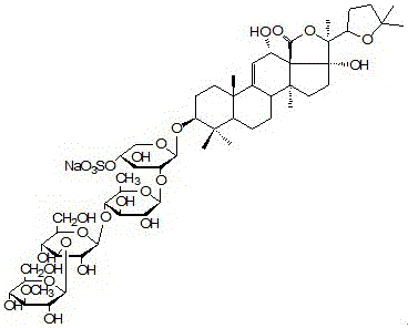 Deglycosylated holothurian secondary saponin and preparation method thereof