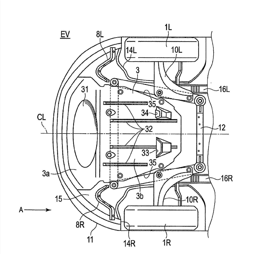 Front underfloor structure of vehicle