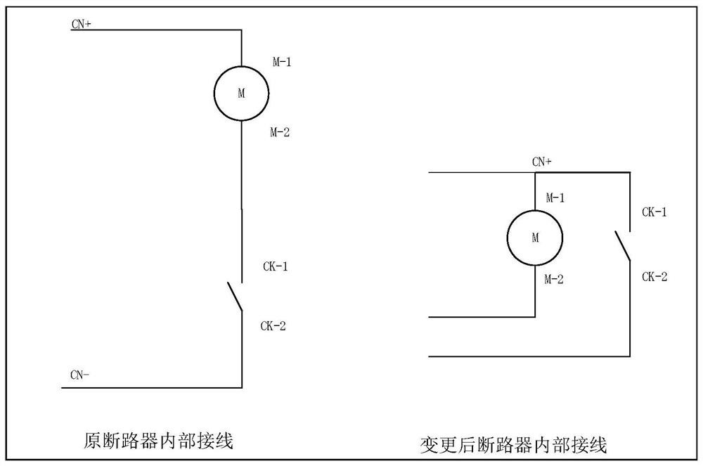 A control method and device for a circuit breaker energy storage motor