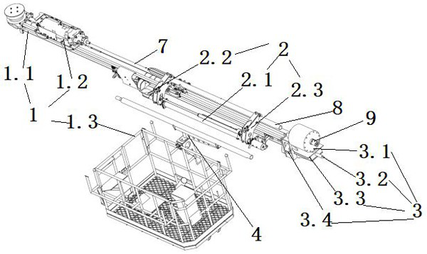 While-drilling follow-up pipe shed construction device and construction method