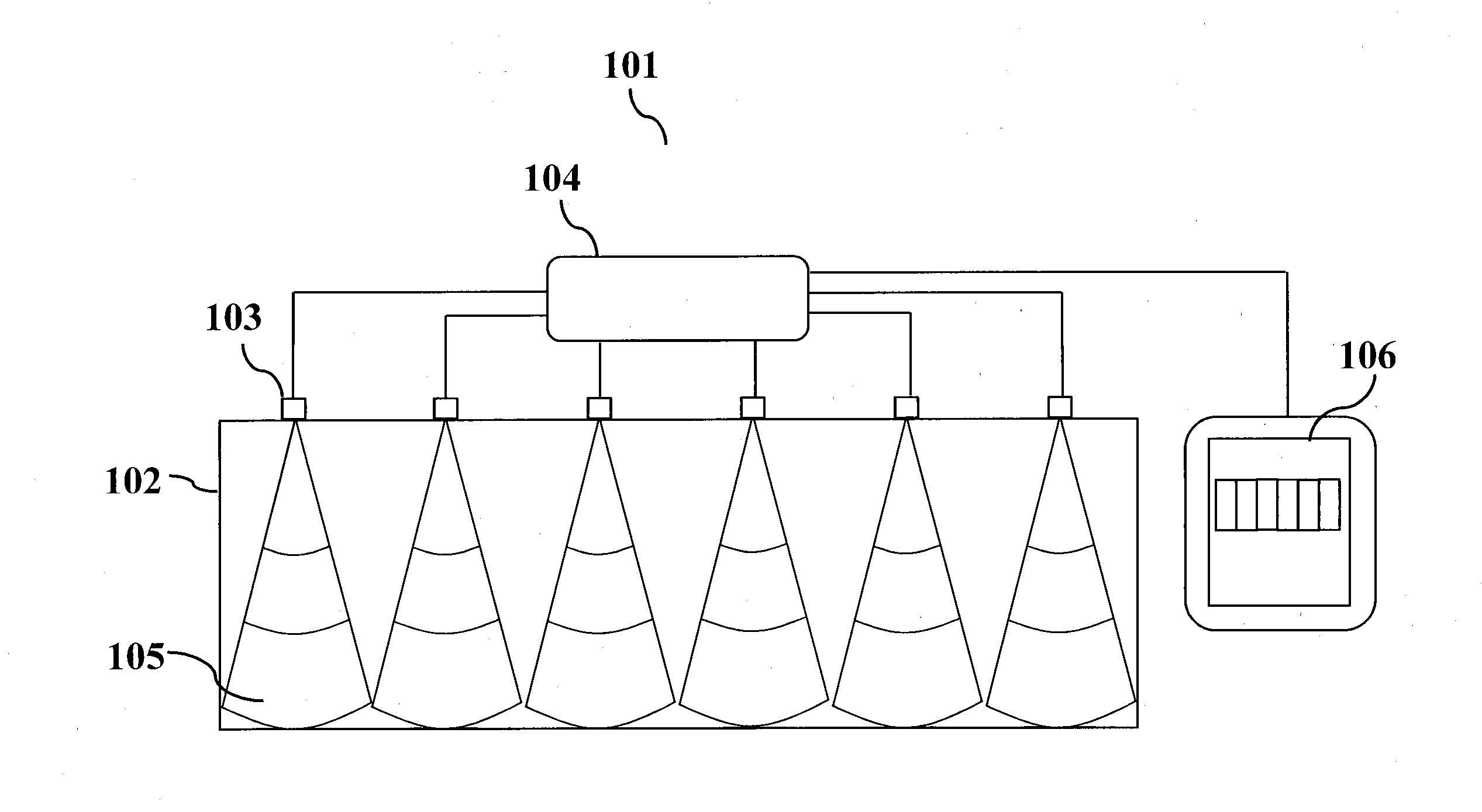 Apparatus and method to monitor the occupied volume within a fixed or variable volume