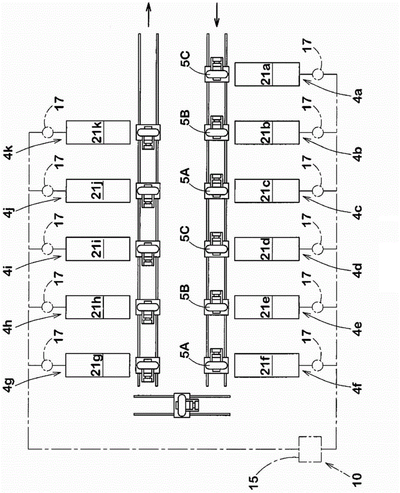 Tire manufacturing method and tire manufacturing line