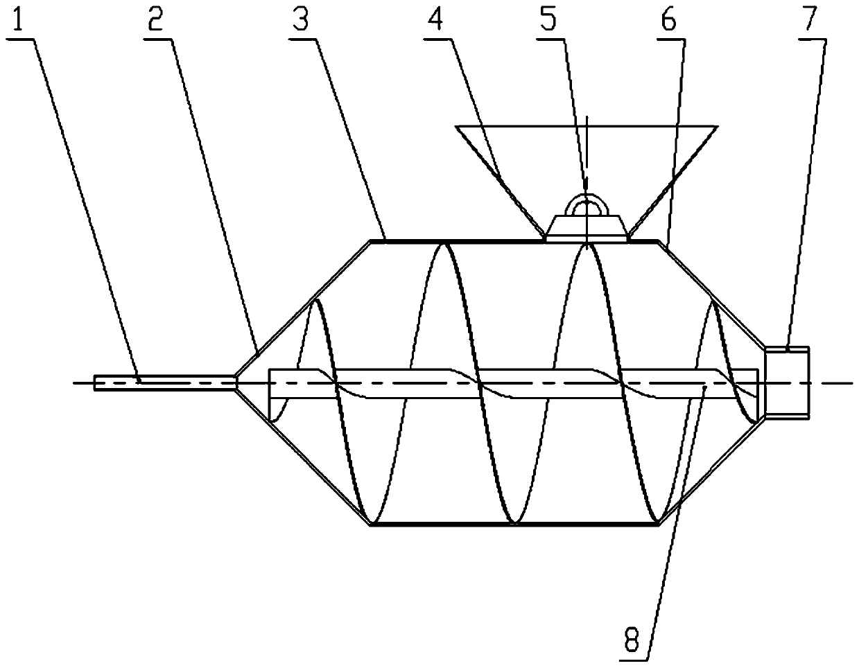 Pneumatic quantitative filling device and method for molecular sieve