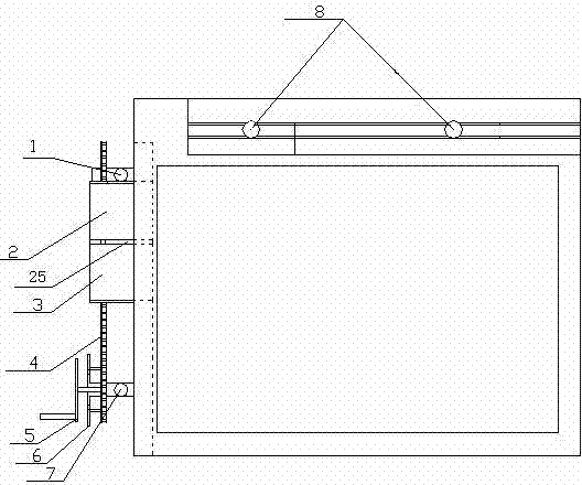 Auxiliary adjusting device for drawing