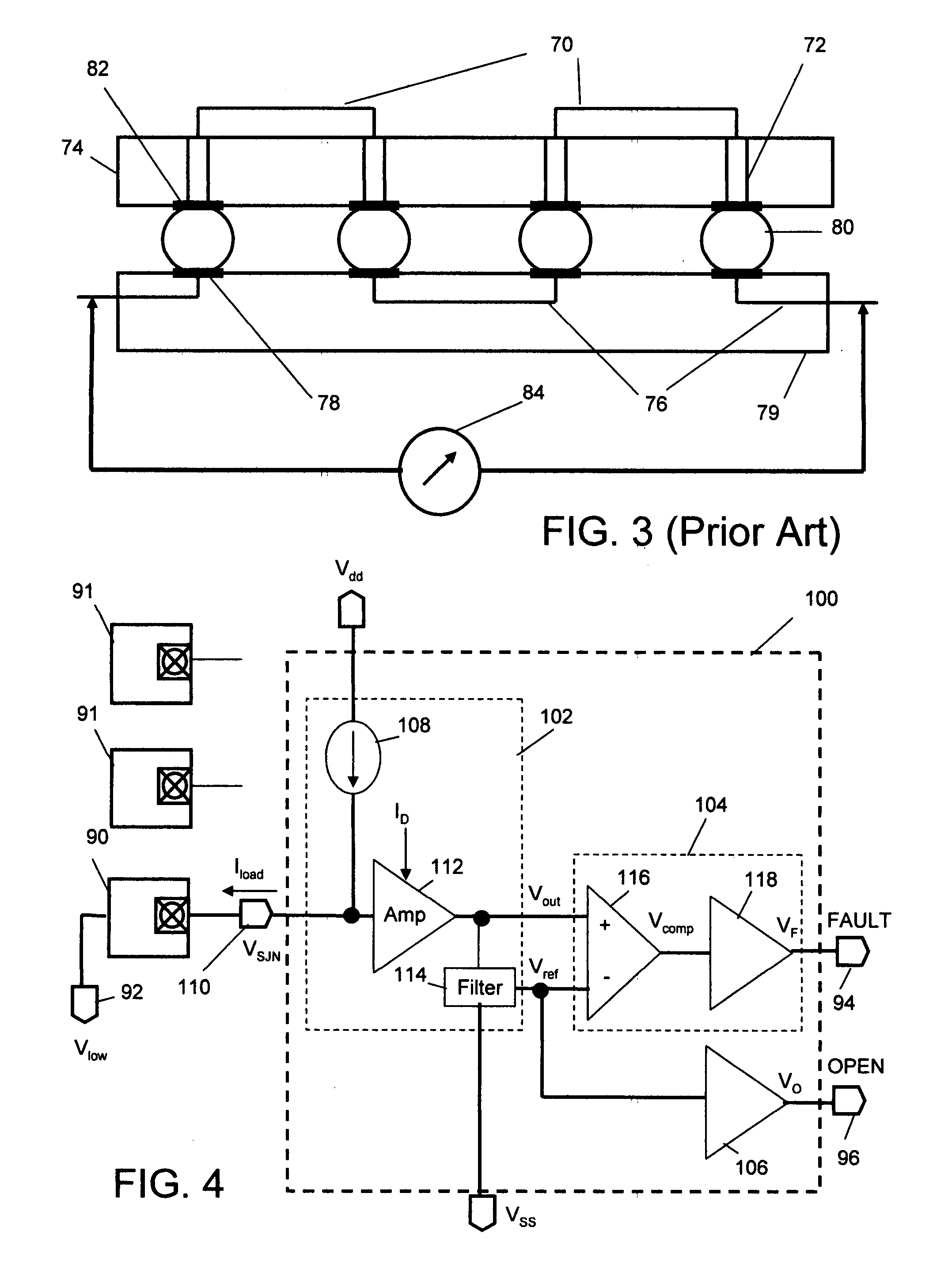 Method and circuit for low-power detection of solder-joint network failures in digital electronic packages