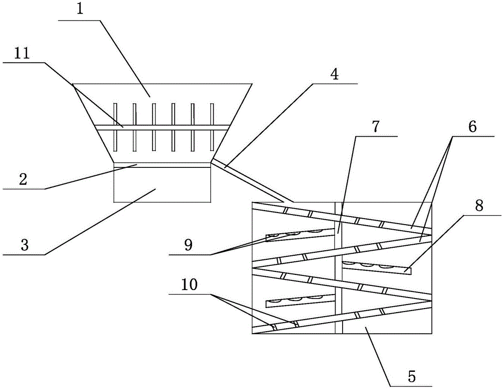 Drying device for producing sodium dihydrogen phosphate