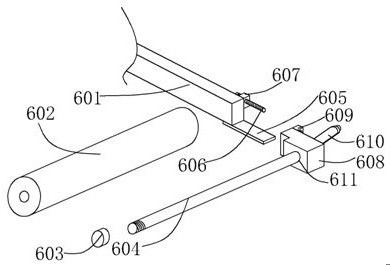 Interior wall painting device for constructional engineering construction