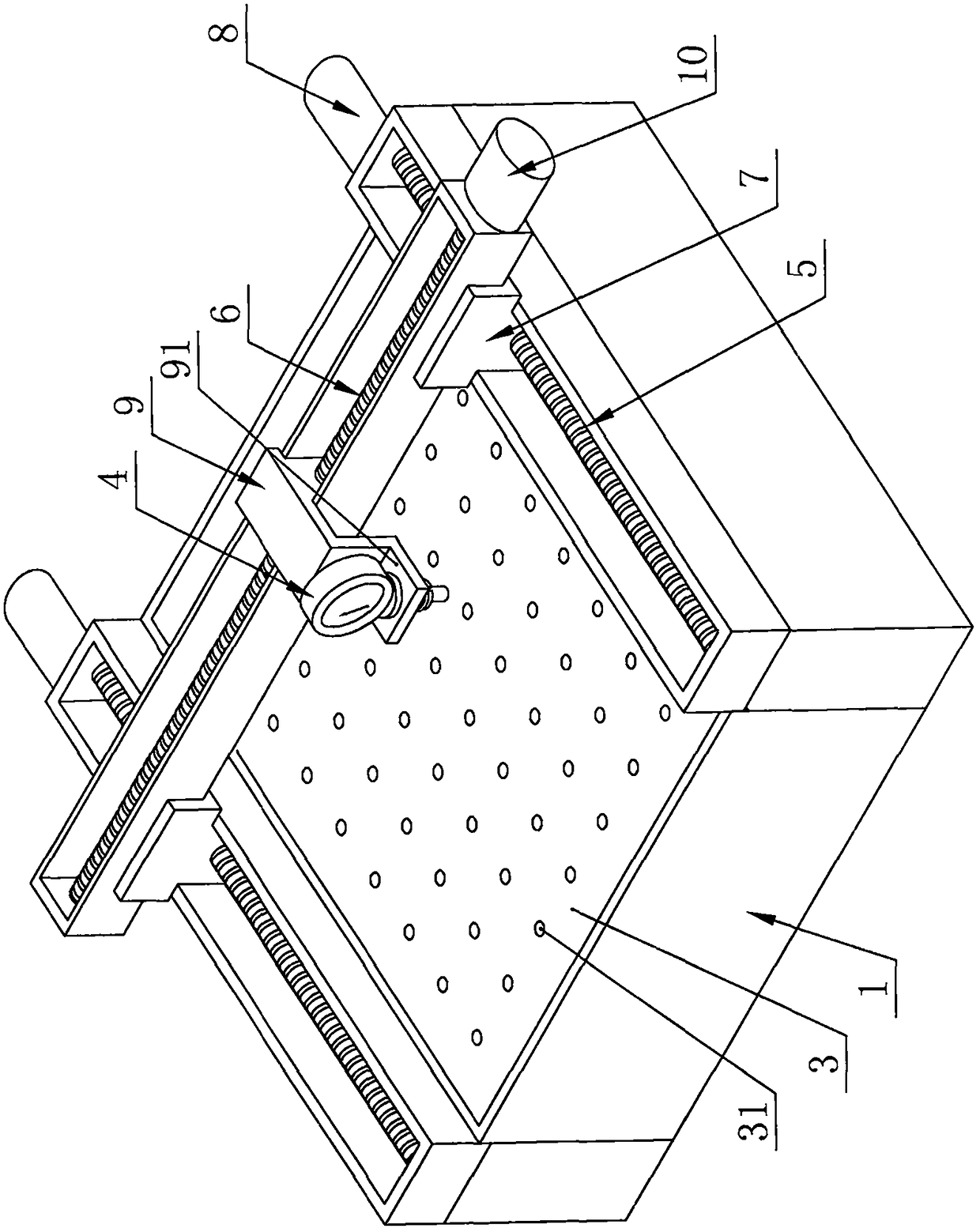 Adhesive sticker material flatness detecting equipment