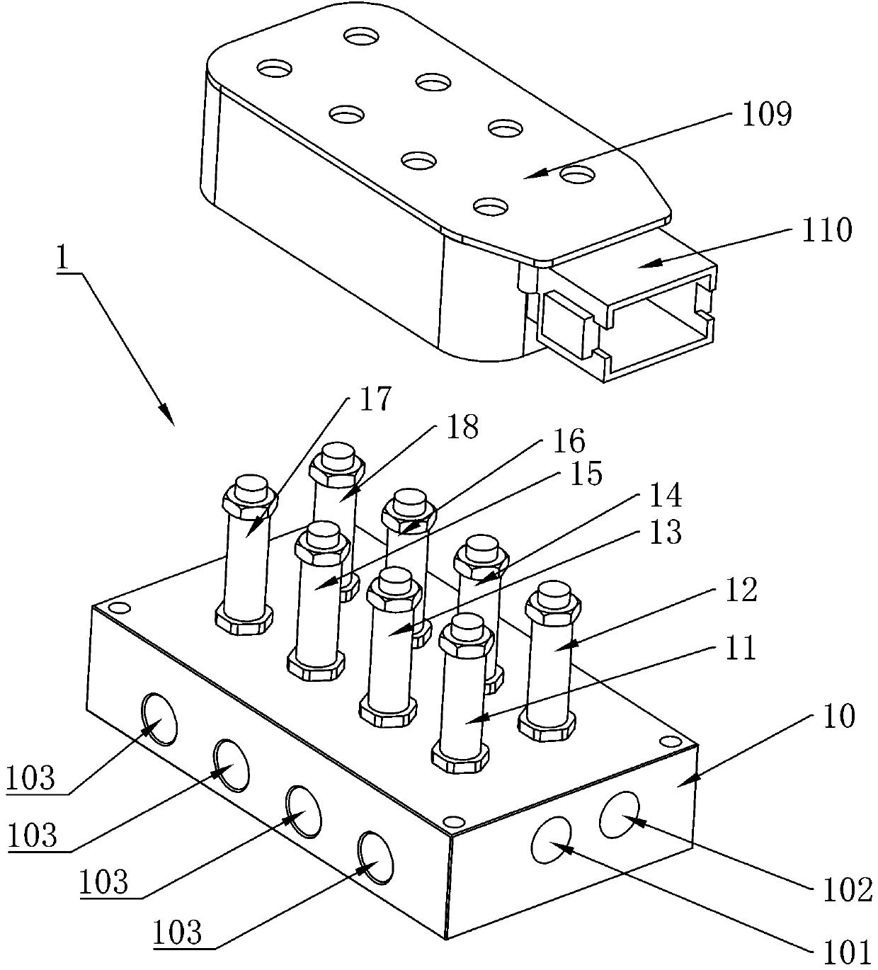 An electromagnetic control system for automobile air suspension