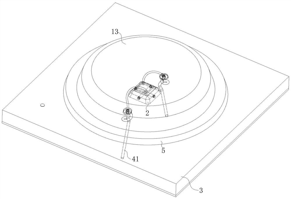 LED waterproof packaging structure and packaging process