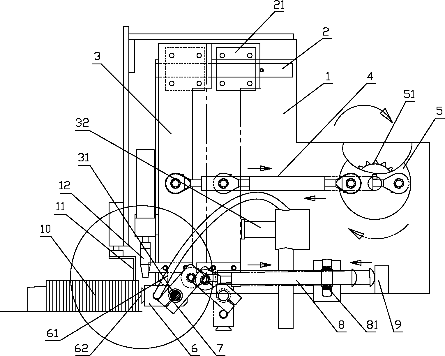 Flake absorbing mechanism for automatic flaker