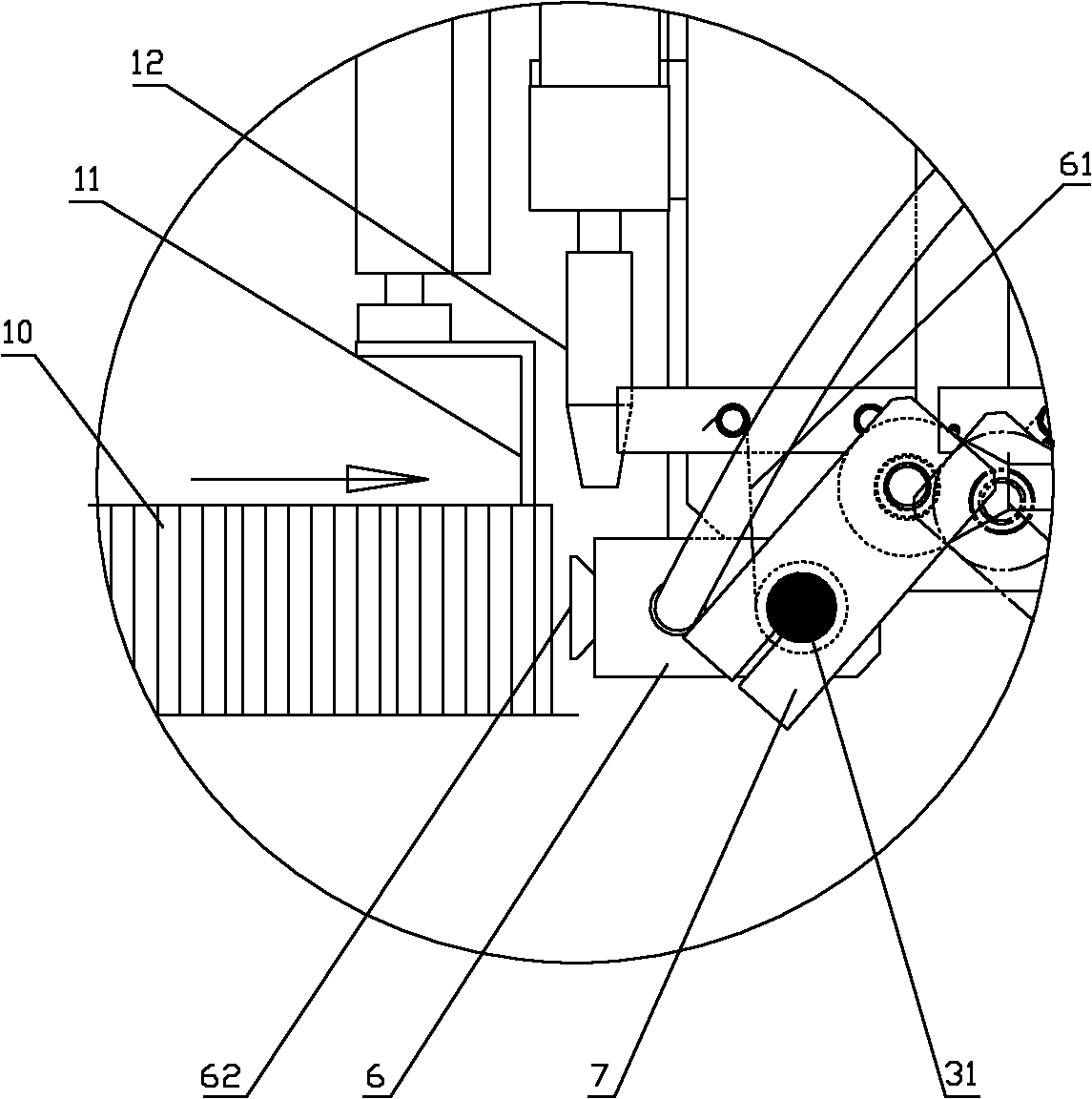 Flake absorbing mechanism for automatic flaker