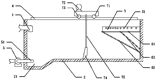 Horizontal flow sedimentation tank