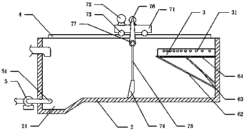 Horizontal flow sedimentation tank