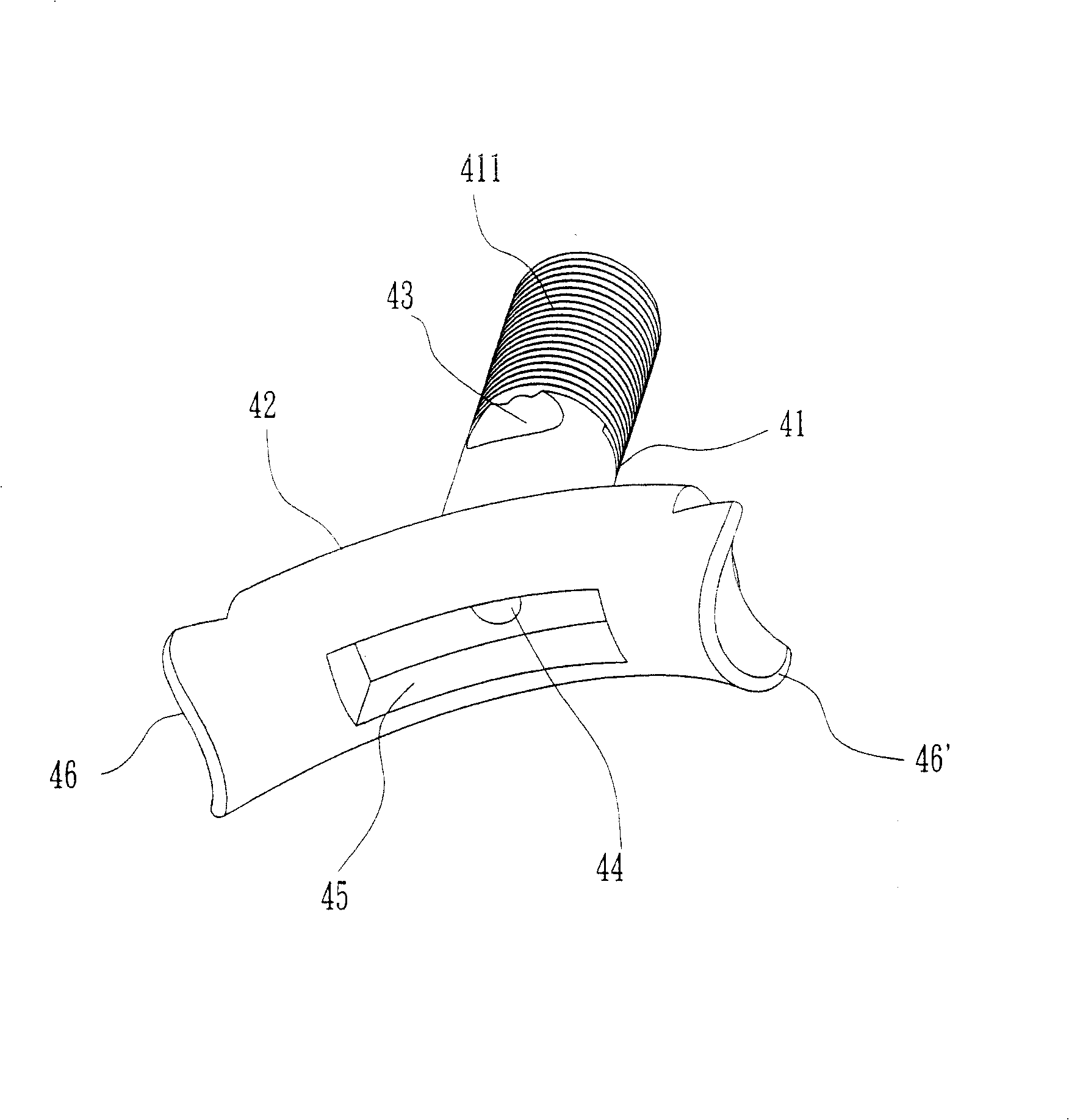 Self-lubricator of ball leading lever