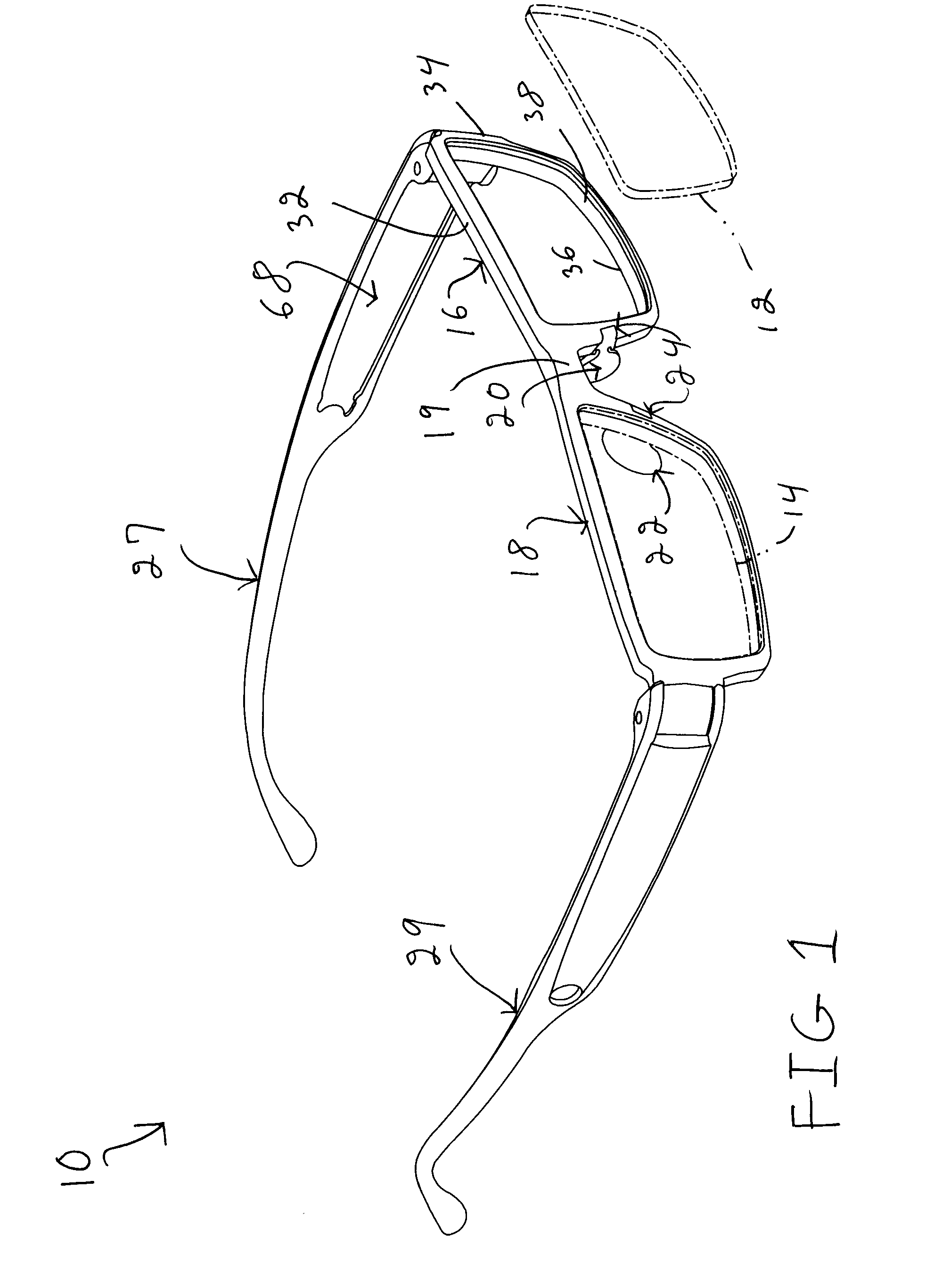 Eyeclasses with interchangeable nose pad