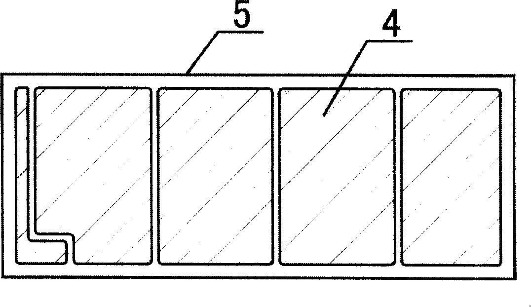 Silicon thin-film photocell electric pole pattern and etching method