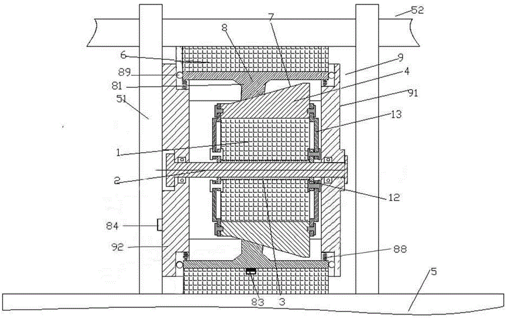 Safety fixing device for suspension type component and application method of safety fixing device for suspension type component